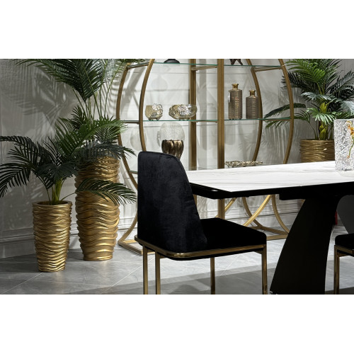 ZS-C845-26 Кашпо 32*32*65см цвет золото