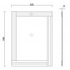 KFG151 Зеркало прямоугольное 60*80см