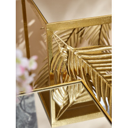 Столики интерьерные с зеркальной столешницей, набор 2 предмета 33x33x71, 27x27x57см 