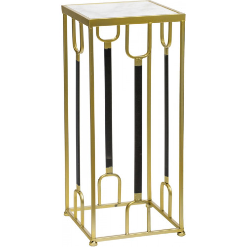 Столик интерьерный с белым мрамором 26x26x60см 