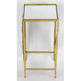 Столик с зеркальной столешницей 27x27x57см 