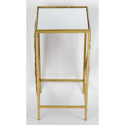 Столик с зеркальной столешницей 27x27x57см 