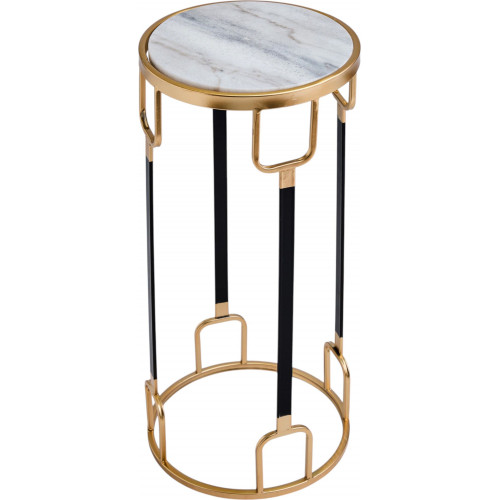 Столик интерьерный с белым мрамором 28x28x60см  от Glasar