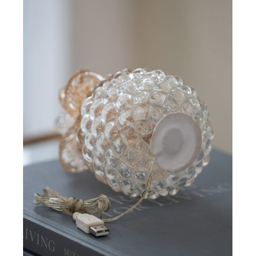 Декор Ананас с подсветкой 11х11х16см 