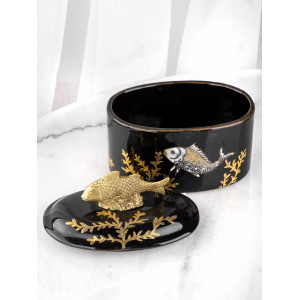 Шкатулка с рыбкой 12х9х11см 