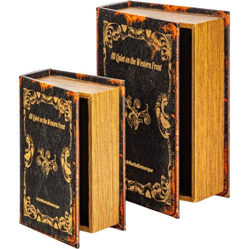 Шкатулки в виде книг, набор 2 предмета 19х8х27, 14х6х20см 