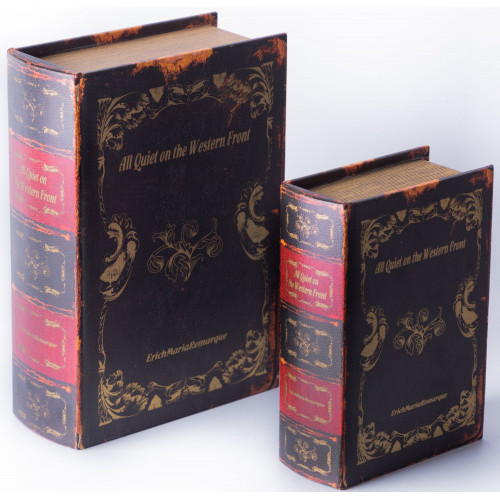 Шкатулки в виде книг, набор 2 предмета 19х8х27, 14х6х20см 