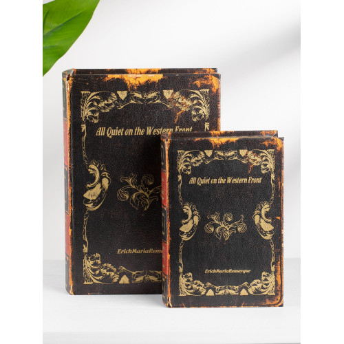Шкатулки в виде книг, набор 2 предмета 19х8х27, 14х6х20см 