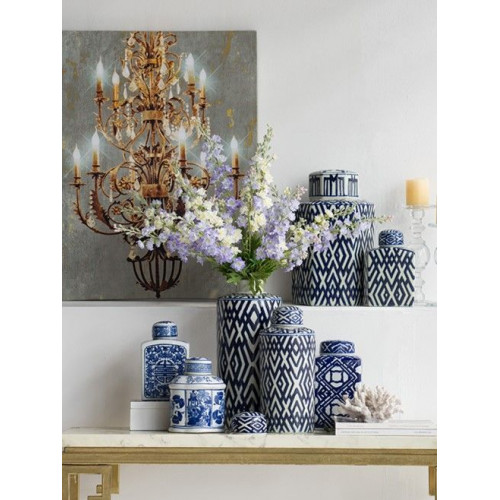Ваза с крышкой 24x22x41см  от Glasar