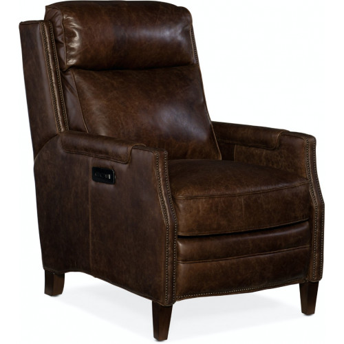 Кресло с реклайнером Regale Power Recliner w/ Power Headrest коричневое от американской фабрики Hooker