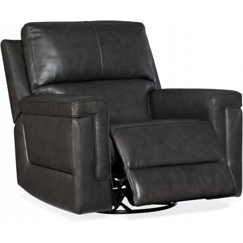 Кресло с реклайнером Gable Leather PWR Swivel Glider w/ PWR Headrest от американской фабрики Hooker