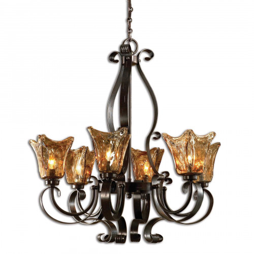 Люстра ВЕТРАЛО/VETRAIO, 6 LT от американской фабрики Аттермост/Uttermost